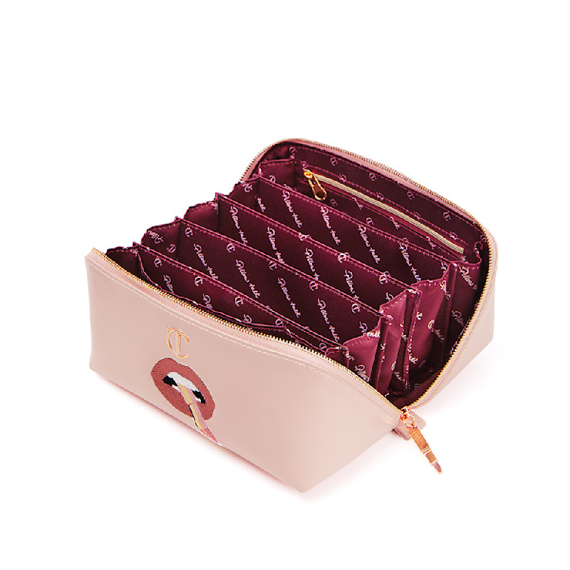 Pillow Talk Makeup Bag open
