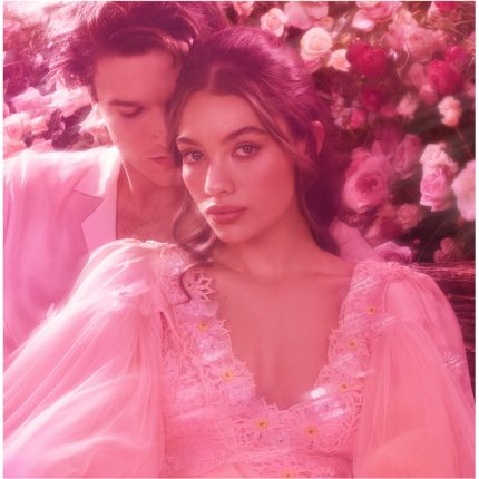 Model wearing Love Frequency fragrance