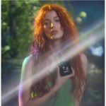 Model wearing Magic Energy: Woody Fresh Perfume with Bergamot