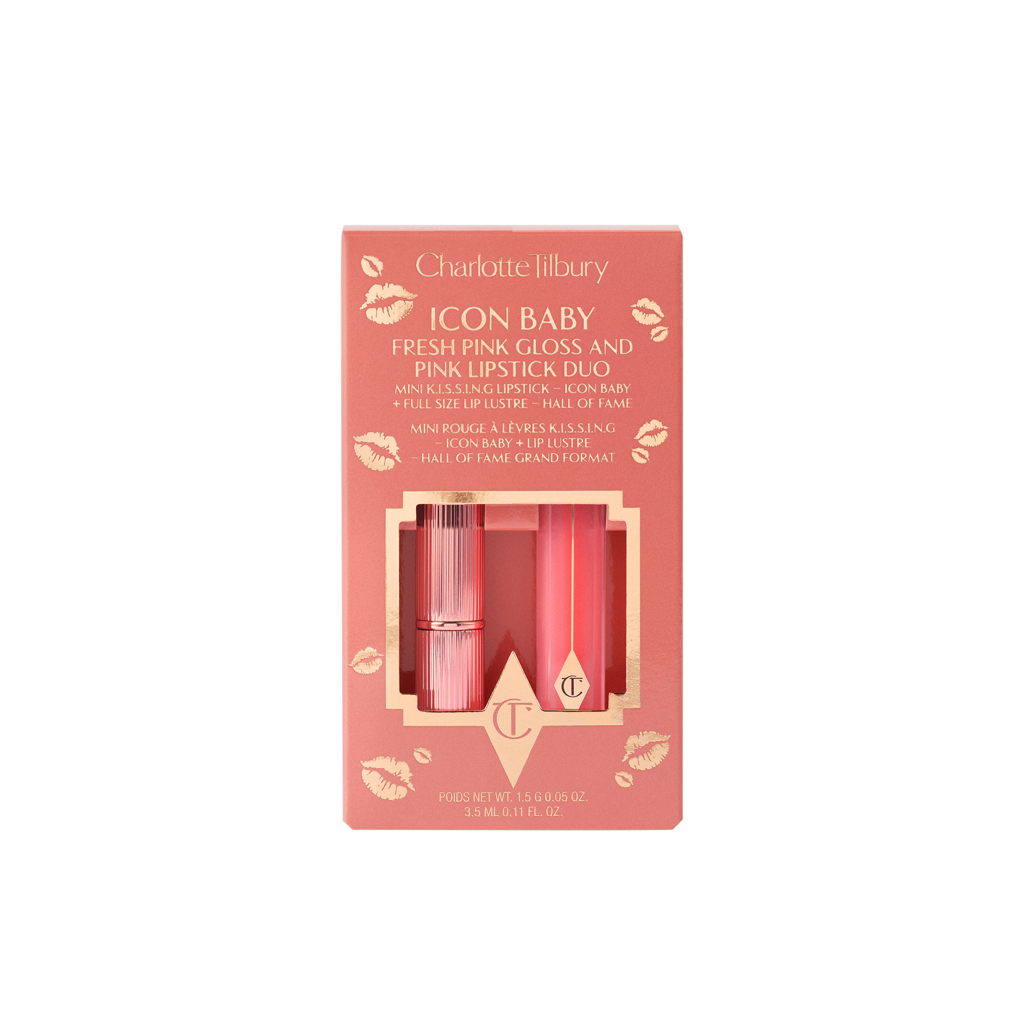 Lip Gloss & Mini Lipstick Kit in Icon Baby