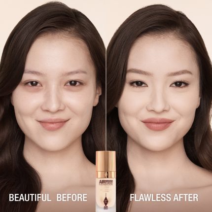AIRBRUSH FLAWLESS FOUNDATION BEFORE & AFTER 1 NEUTRAL