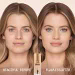 AIRBRUSH FLAWLESS FOUNDATION BEFORE AND AFTER 4 NEUTRAL