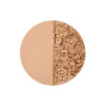 Swatch of a fawn-coloured powder bronzer for fair tones.