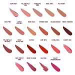 K.I.S.S.I.N.G swatches