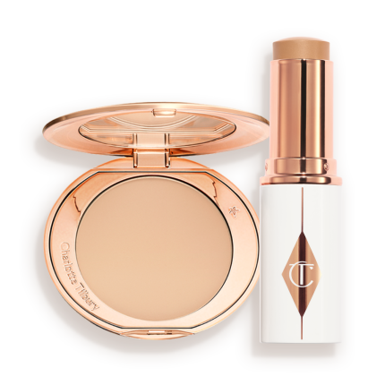 UNREAL SKIN SHEER GLOW TINT + AIRBRUSH FLAWLESS FINISH duo packaging