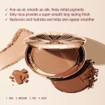 Open compact of bronzing powder with loose particles, highlighting sun-kissed contouring benefits for all skin tones.
