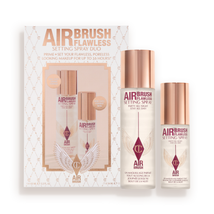 Airbrush Flawless Setting Spray Duo box with products packshot