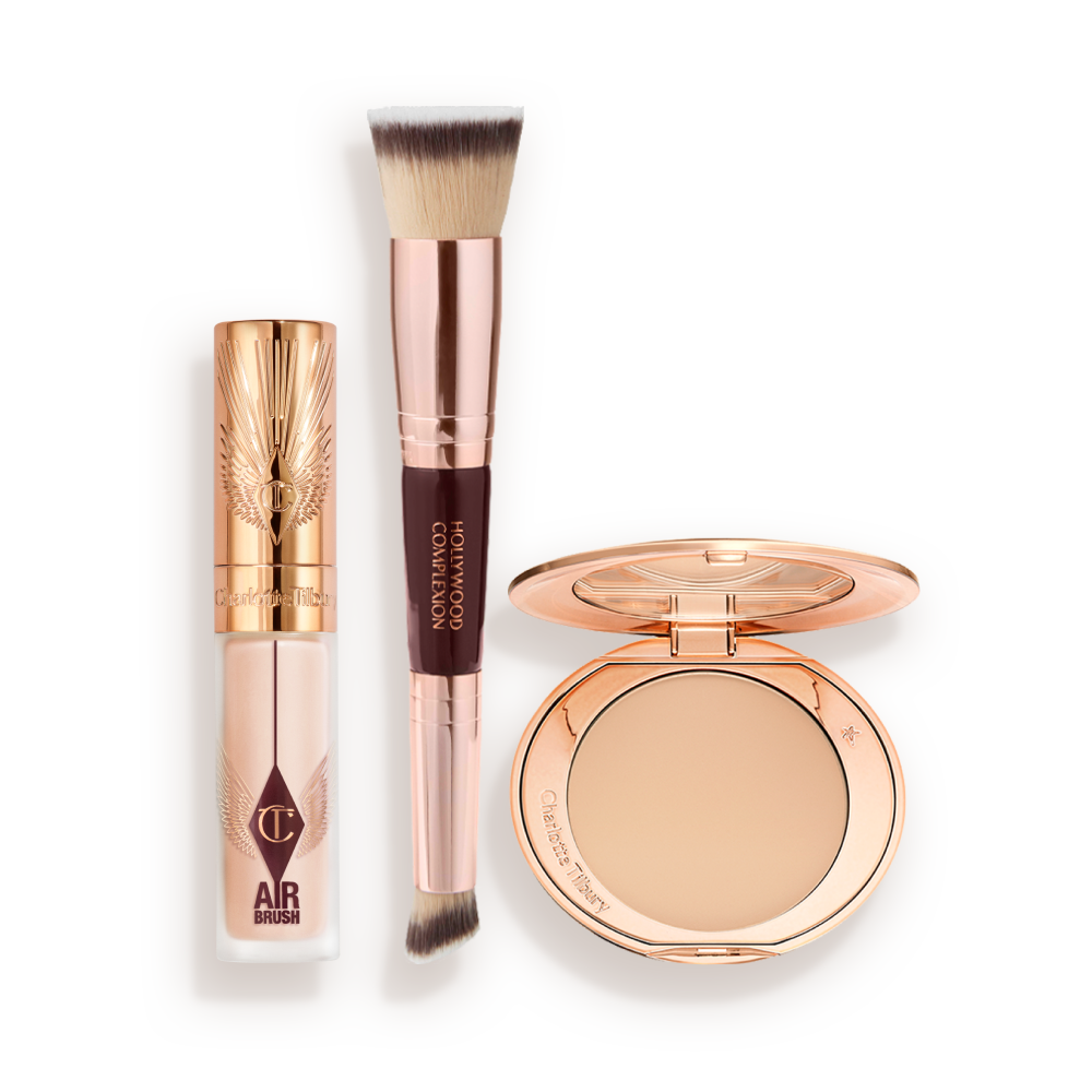 B10-Concealer-_-Complexion-Brush-_-AFF-Powder Airbrush Blur Complexion Trio Bundle Packshot