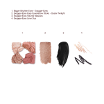 THE EXAGGER-EYES LOOK + MAKEUP BAG KIT texture swatch