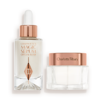 Charlotte's Magic Crystal Glaze Skin Set: Serum (30ml) & Moisturiser (30ml) packshot