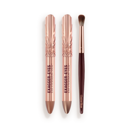 EXAGGER-EYES EASY EYESHADOW STICK + BLENDER BRUSH KIT packshot 