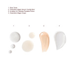 Magic Cream + UV Primer + Glow Toner + Serum texture swatch
