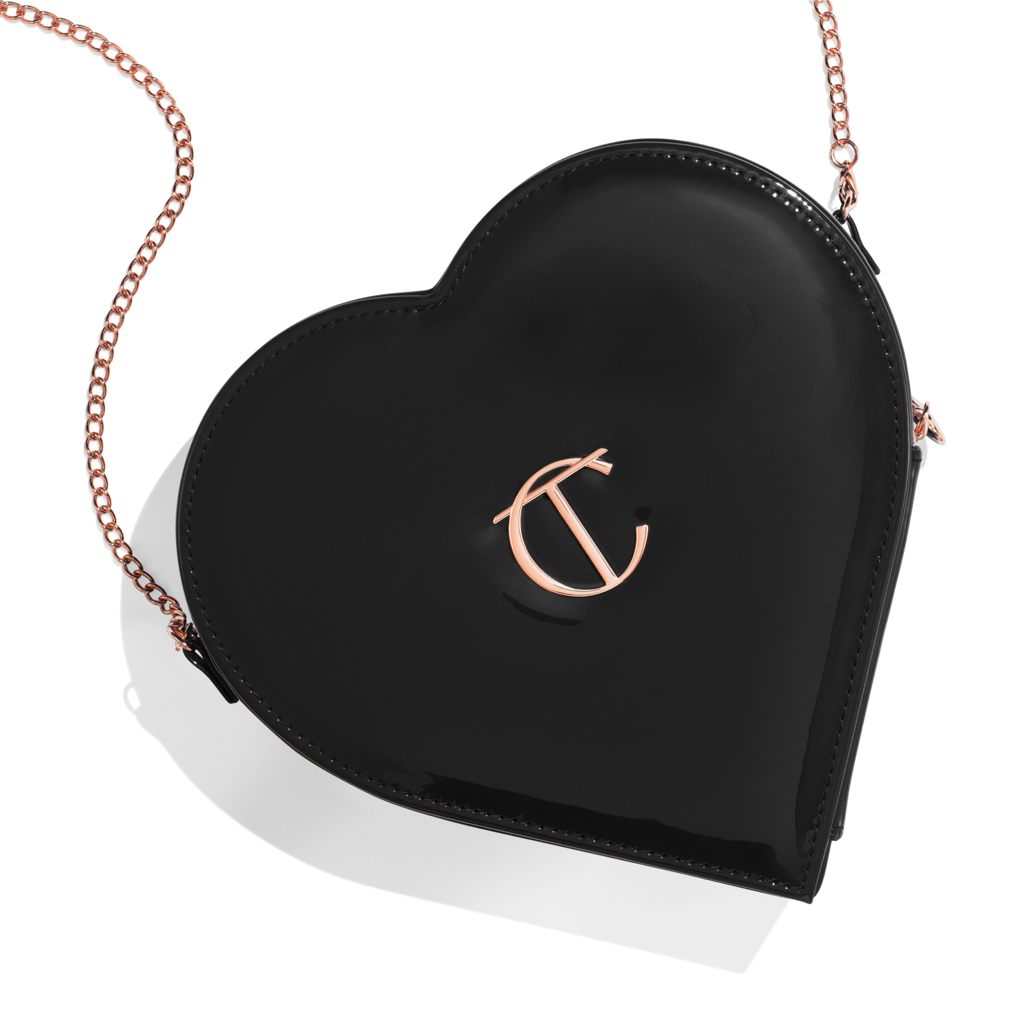 Black-Heart-Bag-closed__2_ Charlotte's heart shaped bag in black - closed