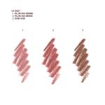 Three swatches of Charlottes Lip Cheats