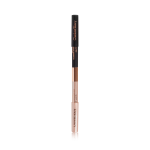 Closed black and champagne-nude eyeliner duo pencil in light gold and black-colour scheme.