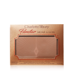 Gold-coloured box with a duo contour palette inside it with Charlotte Tilbury Filmstar bronze & glow written on top of the box.