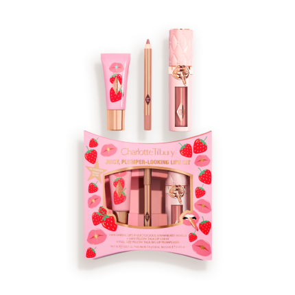 Juicy Plumper Looking Lip Kit Box + Products Packshot