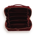 Makeup Bag of Dreams Makeup Organiser: Large Compartmentalised Velvet Makeup Bag