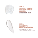 Magic Water Cream and Magic Hydration Revival Cleanser swatches