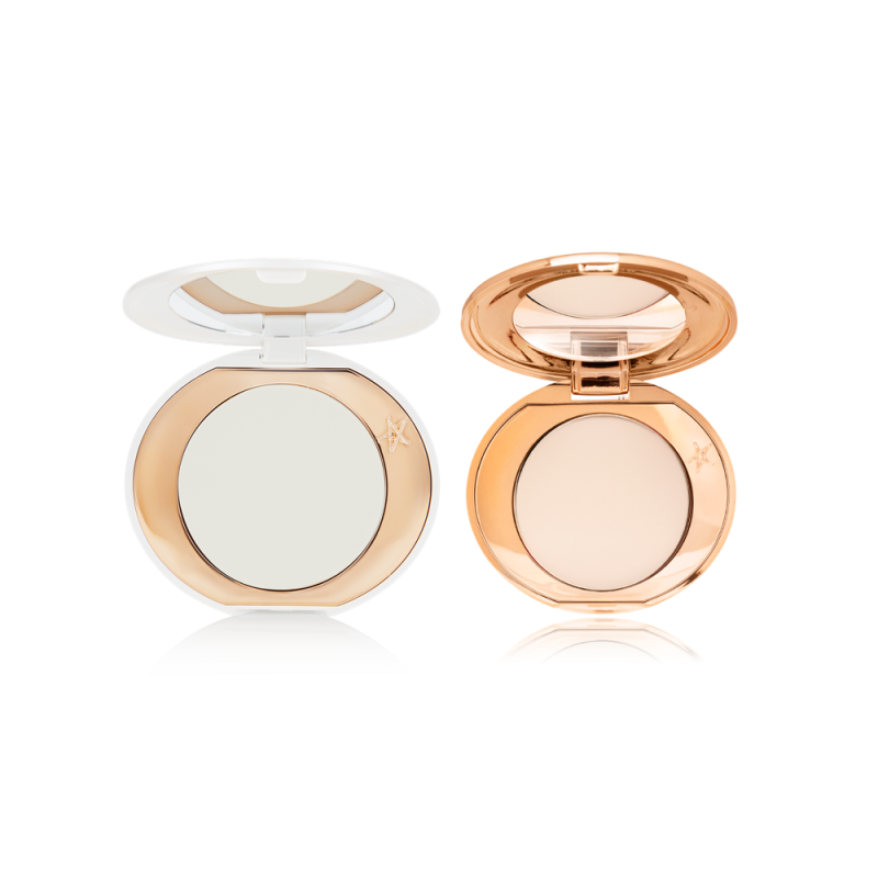 Mini Airbrush Brightening Powder in Fair/Medium and mini Airbrush Flawless Finish in Fair