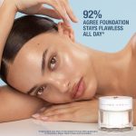 Medium skin tone model holding Magic Water Cream