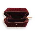 Makeup Bag of Dreams Makeup Organiser: Medium Compartmentalised Velvet Makeup Bag