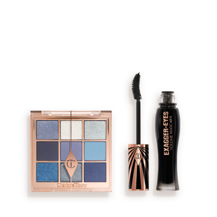 Charlotte's Beautifying Exagger-Eyes Duo: 9-Pan Eyeshadow Palette + Mascara Kit