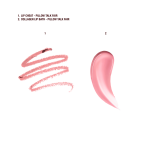Pillow Talk Fair Lip Cheat + Collagen Lip Bath Texture Swatch
