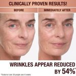 Magic Cream application on model before and after