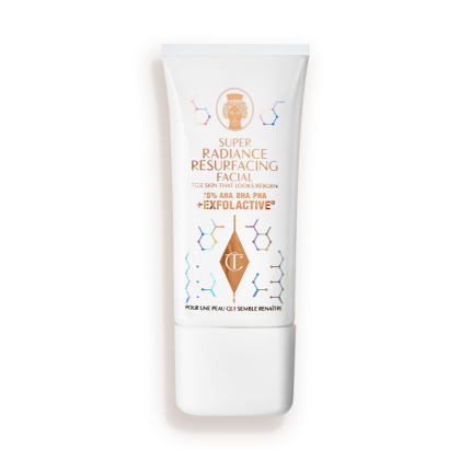 An exfoliating, wash-off, chemical mask in a white-coloured tube.
