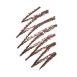 Swatch of an eyebrow pencil in a medium brown shade.