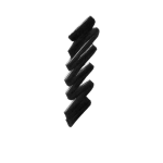 swatch of a matte, jet-black eyeliner.
