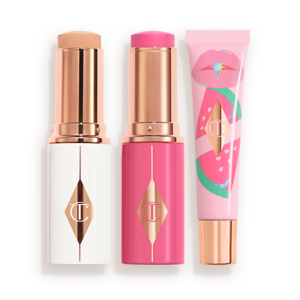 UNREAL_FOUNDATION_4___PINKY_GLOW_SWATCH___JUICYLICIOUS_PINK_WATERMELON-Packshots UNREAL FOUNDATION 4 + PINKY GLOW SWATCH + JUICYLICIOUS PINK WATERMELON-Packshots