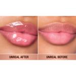 UNREAL LIP OILS STRAWBERRY VANILLA BEFORE AND AFTER