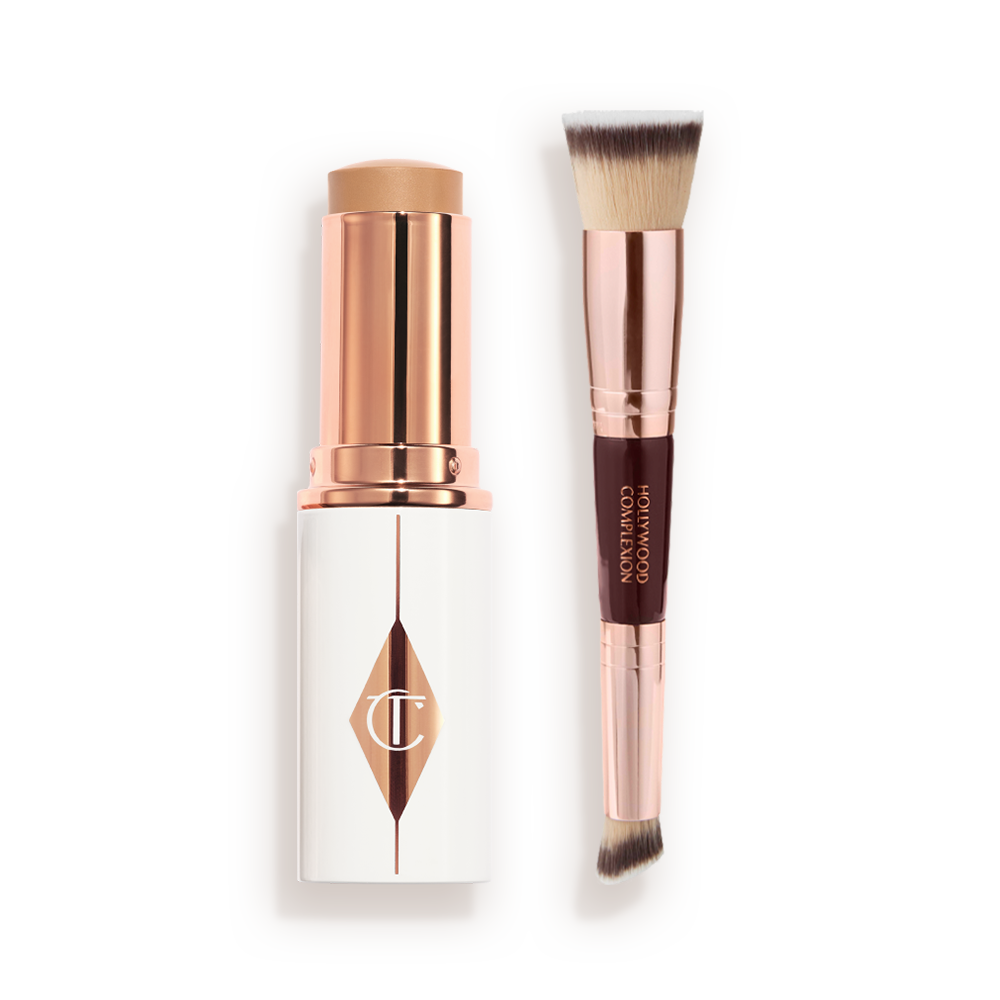 UNREAL_SKIN_SHEER_GLOW_TINT_FOUNDATION_KIT Unreal Skin + Hollywood Complexion Brush