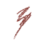 Swatch of an eyeliner pencil in a berry-pink shade.
