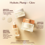 Charlotte's Hydrate + Plump + Glow Set Infographic