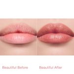 Pillow Talk Blush Balm Lip Tint -Pillow Talk Before and After Model